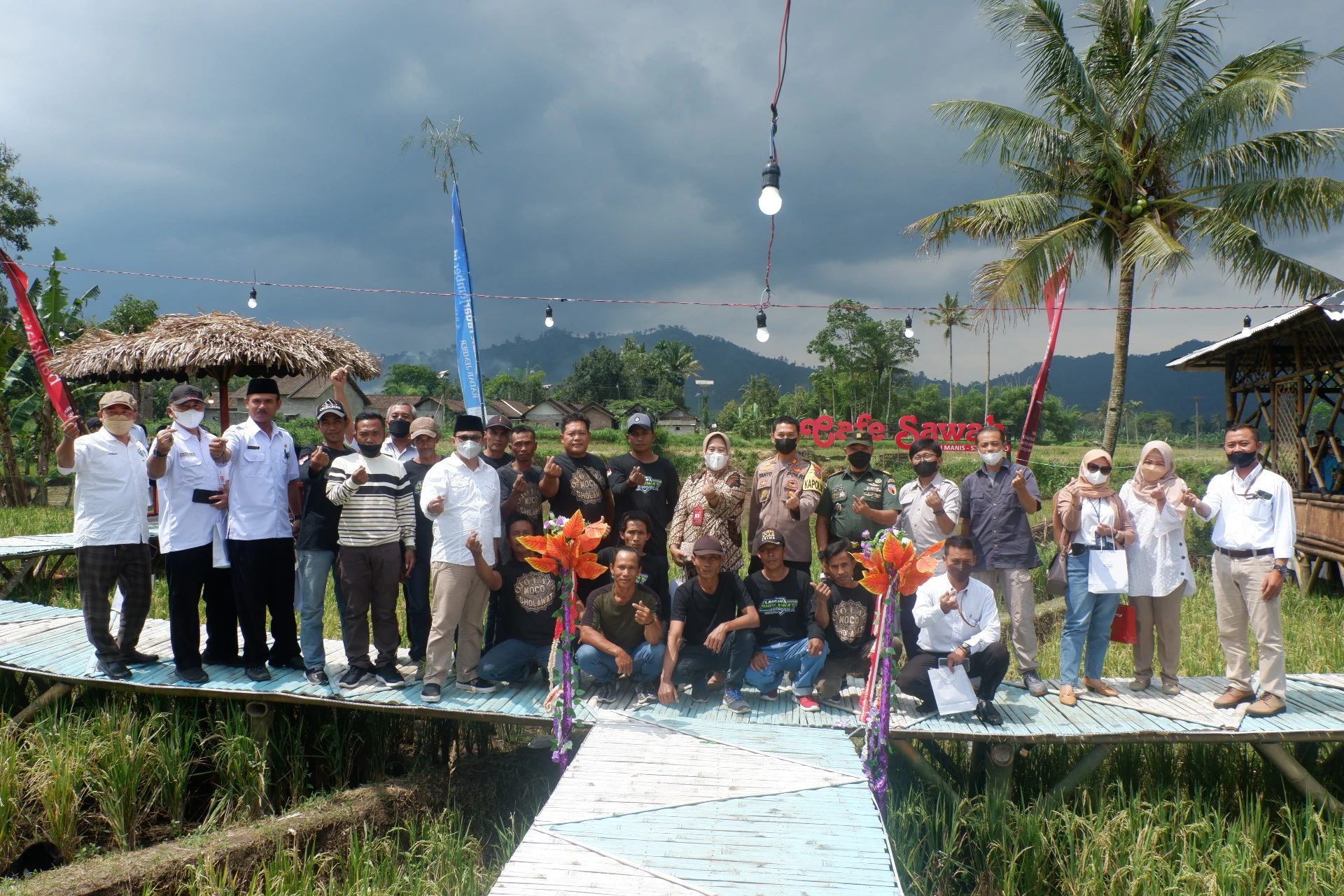 Peresmian Cafe Sawah Sidomulyo