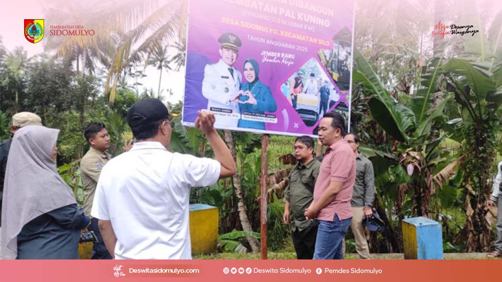 Gus Bupati Tinjau dan Gelar Soft Launching Pembangunan Pelebaran Jembatan Pal Kuning Sidomulyo