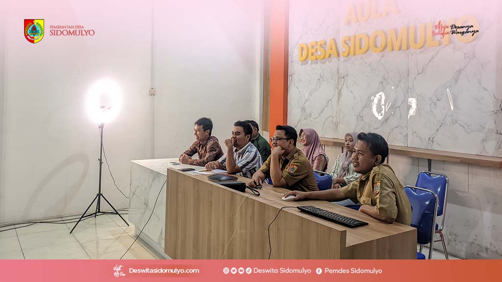 Pemerintah Desa Sidomulyo Ikuti Persiapan Launching Nasional Koperasi Merah Putih