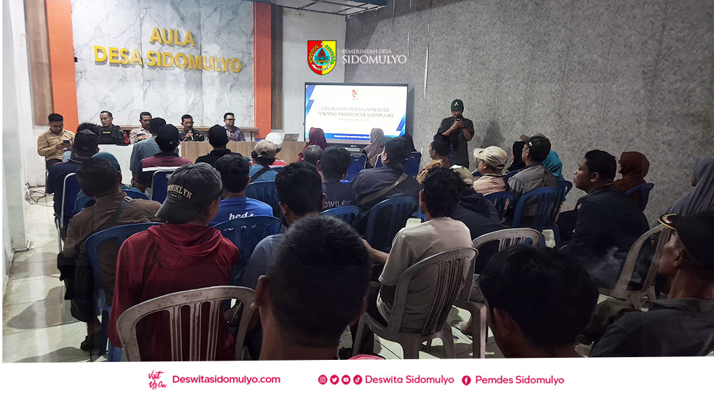 Revitalisasi Pasar Desa Sidomulyo Hampir Rampung, Pemerintah Desa Sosialisasikan Aturan Baru kepada Pedagang