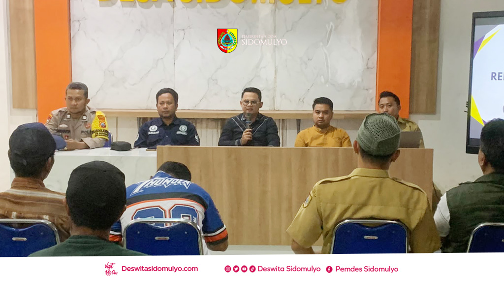 Musdes Desa Sidomulyo Bahas RKP 2027 Hingga Sejumlah Agenda Strategis Desa